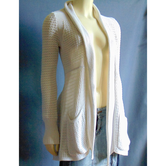 Anthropologie Sweaters - Angel of the North Anthro Long Open Cardigan S